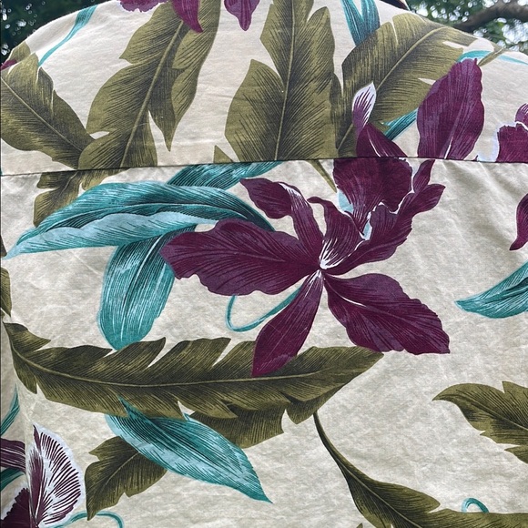 Tropical Floral Orchid Button-Up Shirt - Picture 11 of 14